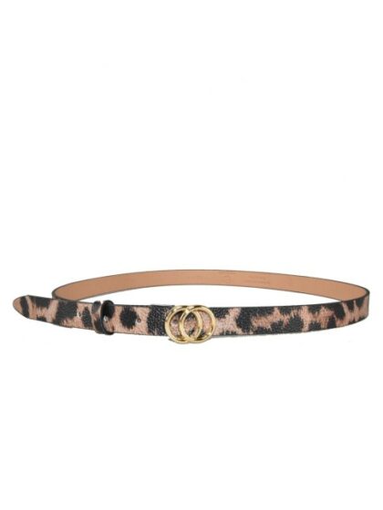 Stylischer Ledergürtel in Leopard-Muster für Damen - Trendiger Hingucker für jeden Look!