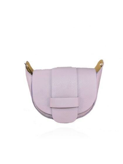 Stylische Leder Kuriertasche mit Schultergurt in Violett - Ein Must-Have Accessoire!