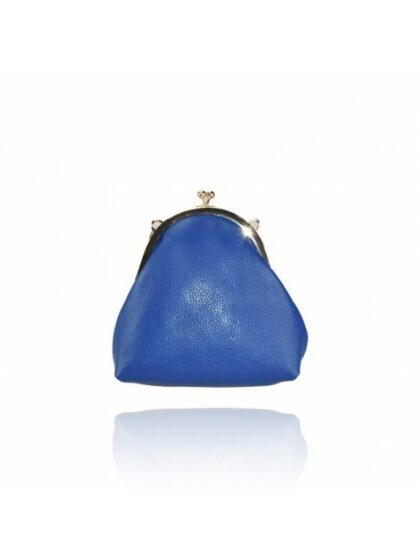 Stilvolle blaue Lederhandtasche mit Schultergurt für Damen