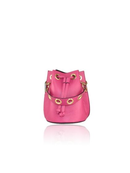 Fuchsia Lederhandtasche mit abnehmbarem Schultergurt - Hochwertige Ledertasche für stilbewusste Frauen