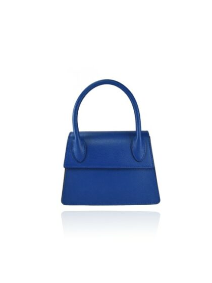 Exklusive Lederhandtasche mit Schultergurt in Royal Blau - Must-Have Accessoire für jeden Anlass