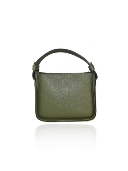 Stylische grüne Lederhandtasche für Damen mit Schultergurt - Perfektes Accessoire für jeden Anlass!