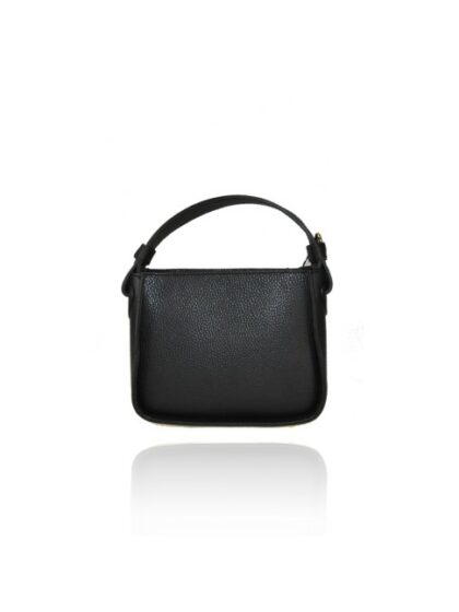 Schwarze Lederhandtasche für Frauen mit Schultergurt - Exquisite Qualität und Stil