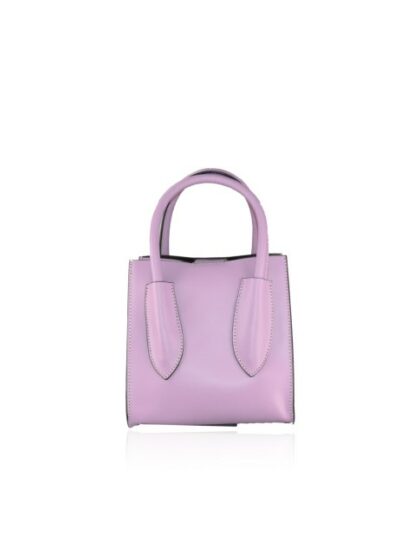 Luxuriöse Lederhandtasche mit Schulterriemen in Violett - Perfekte Ergänzung für Ihren stilvollen Look!