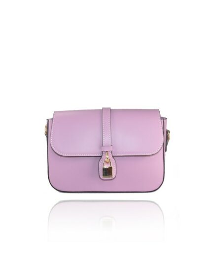 Moderne Leder Kuriertasche in Violett mit Schulterriemen - Stylisches Accessoire für jeden Anlass