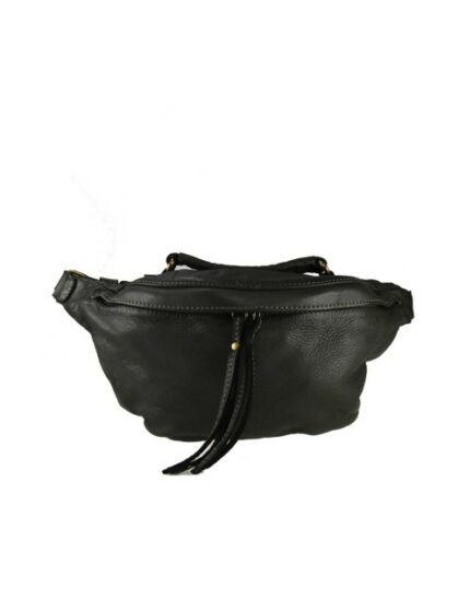 Stylische Vintage Leder Kuriertasche im dunkelbraunen Vintage-Look