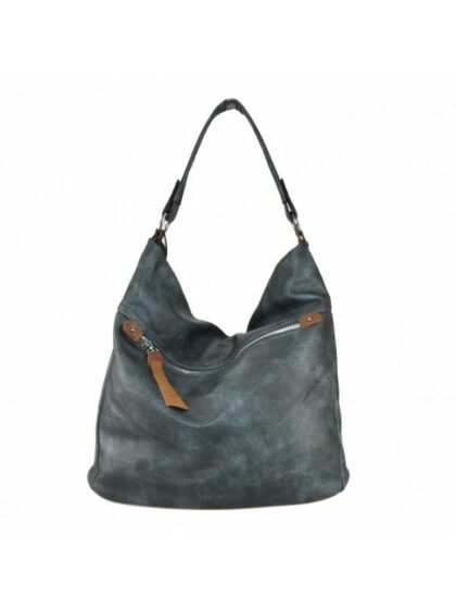 Stylische Kunstleder Umhängetasche in Powder Blau - Trendige Synthetic Leather Bag