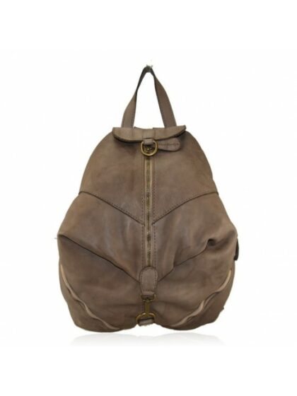 Stylischer Vintage-Rucksack mit gewaschenem Effekt in Taupe – Ein Must-have für trendbewusste Fashionistas!