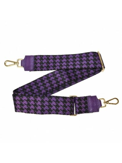 Hochwertige Stoff-Schultergurte in Violett für Taschen - Leather & Textile Strap