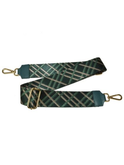 Stylische grüne Schultergurte aus Stoff für Taschen - Leather & Textil Strap