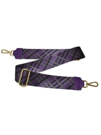 Schultergurte aus Stoff in Violett - Leder & Textil Träger für Taschen