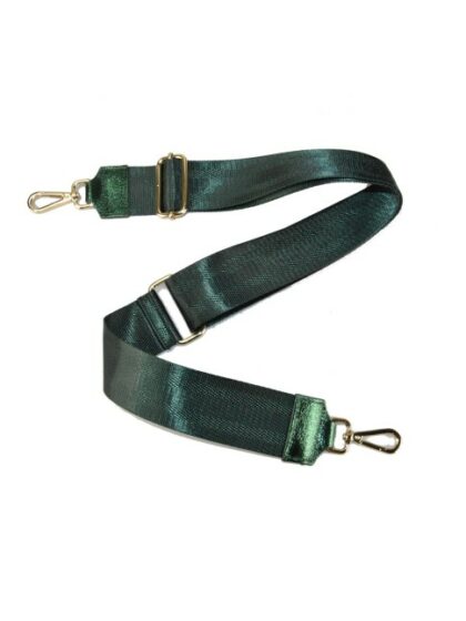 Modische Schultergurte aus Stoff in Metal Green für Taschen - Leather & textile Strap