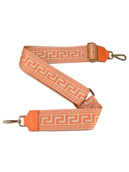 Modische Schultergurte aus Stoff in Orange/Koralle für Taschen - Leather & Textile Strap für stilvolle Akzente