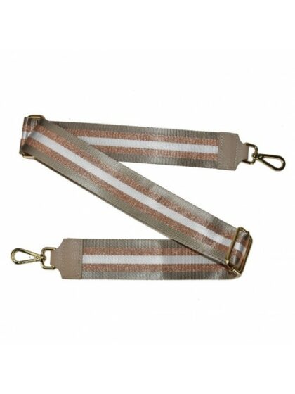 Stoff-Schultergurte für Taschen in Taupe – Leder & Textil Riemen