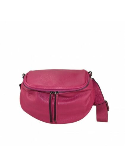 Fuchsia Kunstleder Tasche/Clutch mit abnehmbarem Gürtel - Stylisches Accessoire für jeden Anlass