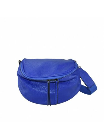 Stilvolle Kunstleder Clutch/Tasche mit abnehmbarem Gürtel in Royal Blau