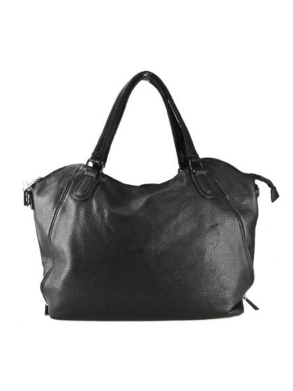 Stylische Kunstleder Umhängetasche - Schwarz | Trendige Synthetic Leather Shoulder Bag